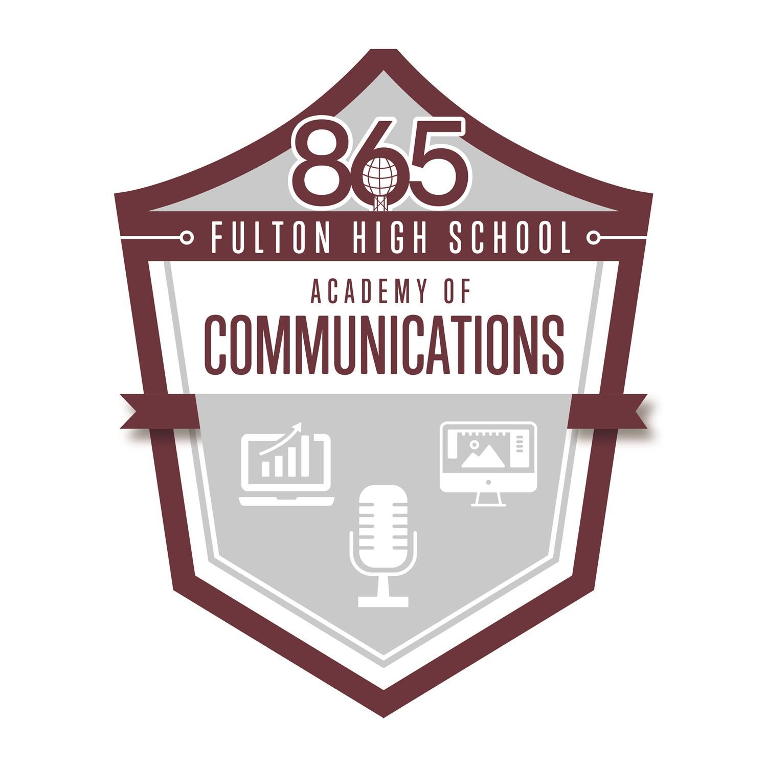 Academy of Communications Shield Logo Academy of Communications Shield Logo